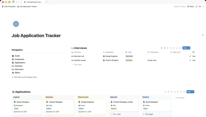 Job Application Tracker
