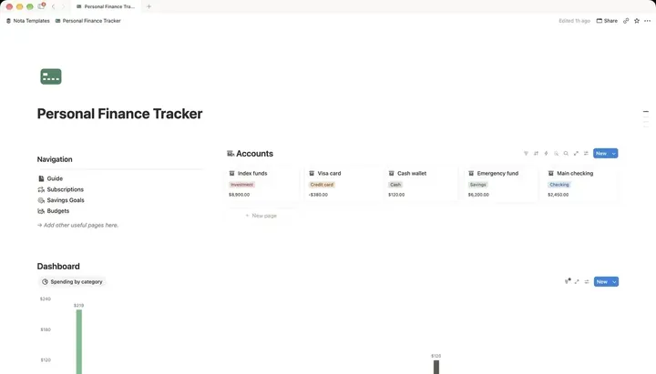 Personal Finance Tracker